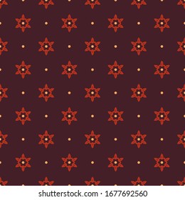 Seamless vector pattern with oriental ornaments. Background with asian folk motifs. Universal textile design.