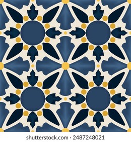 seamless vector pattern original Sorrento tile pattern