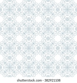 Seamless vector pattern with ornament elements. Wallpaper. Pattern for invitations, flayers, yoga centers, spa salon, body art, antistress coloring, posters, design.