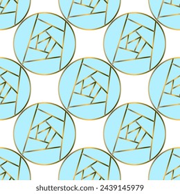 Seamless vector pattern, ornament with glasgow roses and art deco swirls in trendy colors. Suitable for interior, wallpaper, fabrics, clothing, stationery.

