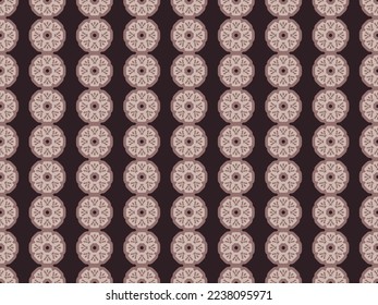 Seamless vector pattern with ornament. Vintage design for textiles, wallpapers. Print in ethnic oriental style.