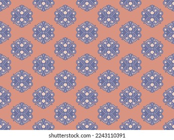 Patrón vectorial sin soldadura con ornamento. Diseño vintage para textiles, papel pintado. Impresión de estilo étnico oriental.