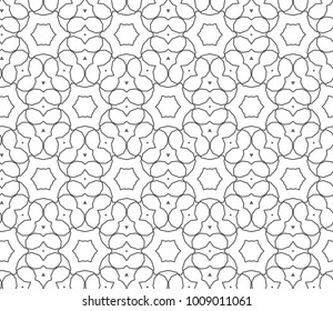 Seamless vector pattern in ornamental style