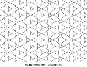 Seamless vector pattern in ornamental style