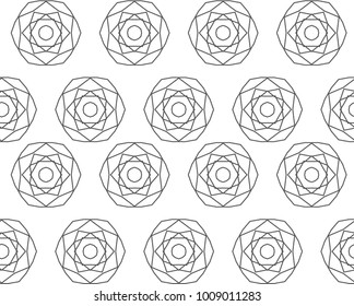 Seamless vector pattern in ornamental style