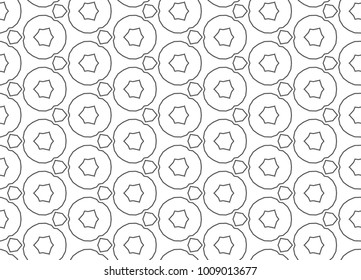 Seamless vector pattern in ornamental style