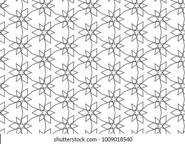 Seamless vector pattern in ornamental style