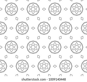Seamless vector pattern in ornamental style