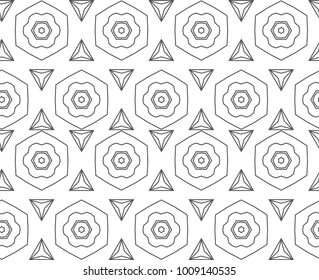 Seamless vector pattern in ornamental style