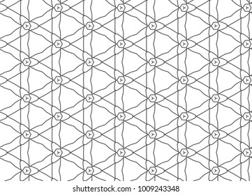 Seamless vector pattern in ornamental style