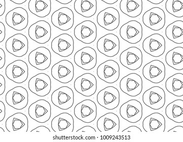 Seamless vector pattern in ornamental style