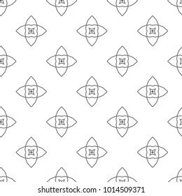 Seamless vector pattern in ornamental style