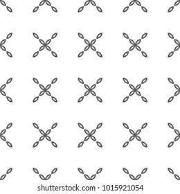 Seamless vector pattern in ornamental style