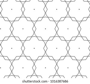 Seamless vector pattern in ornamental style