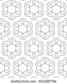 Seamless vector pattern in ornamental style