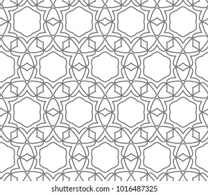 Seamless vector pattern in ornamental style