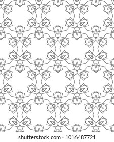 Seamless vector pattern in ornamental style