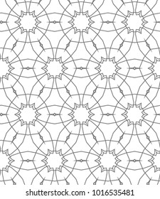 Seamless vector pattern in ornamental style