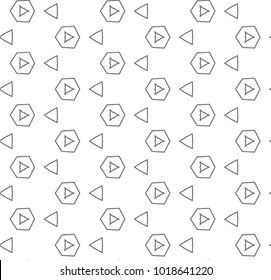 Seamless vector pattern in ornamental style