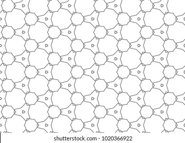 Seamless vector pattern in ornamental style