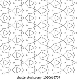 Seamless vector pattern in ornamental style