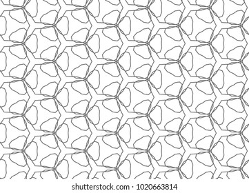 Seamless vector pattern in ornamental style