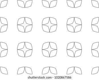 Seamless vector pattern in ornamental style