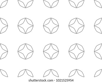 Seamless vector pattern in ornamental style