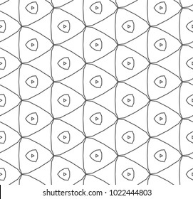 Seamless vector pattern in ornamental style