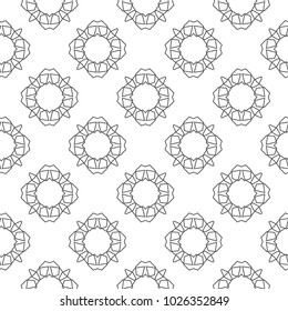 Seamless vector pattern in ornamental style
