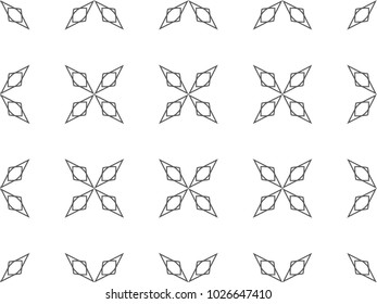 Seamless vector pattern in ornamental style