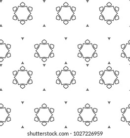 Seamless vector pattern in ornamental style