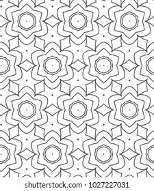 Seamless vector pattern in ornamental style