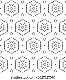 Seamless vector pattern in ornamental style