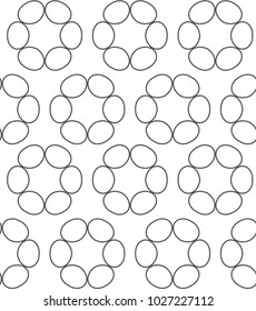 Seamless vector pattern in ornamental style