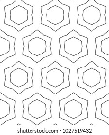 Seamless vector pattern in ornamental style