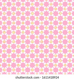 Seamless vector pattern in ornamental style. Geometric desing texture for gift.