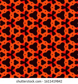 Seamless vector pattern in ornamental style. Geometric desing texture for gift.