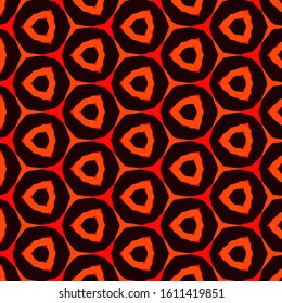 Seamless vector pattern in ornamental style. Geometric desing texture for gift.