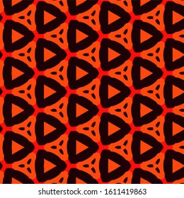 Seamless vector pattern in ornamental style. Geometric desing texture for gift.
