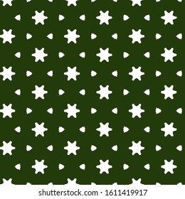 Seamless vector pattern in ornamental style. Geometric desing texture for gift.