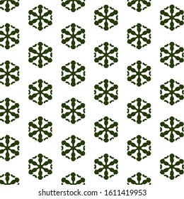 Seamless vector pattern in ornamental style. Geometric desing texture for gift.