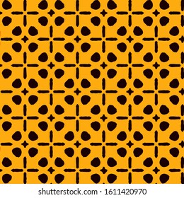 Seamless vector pattern in ornamental style. Geometric desing texture for gift.