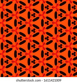 Seamless vector pattern in ornamental style. Geometric desing texture for gift.