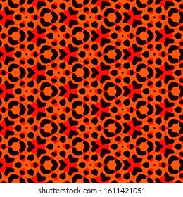 Seamless vector pattern in ornamental style. Geometric desing texture for gift.