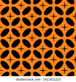 Seamless vector pattern in ornamental style. Geometric desing texture for gift.
