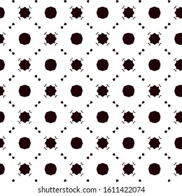 Seamless vector pattern in ornamental style. Geometric desing texture for gift.