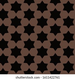 Seamless vector pattern in ornamental style. Geometric desing texture for gift.