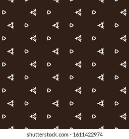 Seamless vector pattern in ornamental style. Geometric desing texture for gift.