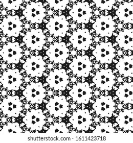 Seamless vector pattern in ornamental style. Geometric desing texture for gift.